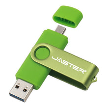 Load image into Gallery viewer, New usb 2.0 OTG USB Flash Drive 64gb 128gb High Speed Pen Drive 8gb 16gb 32gb Pendrive Micro USB Stick Flash Drive for Mobile/PC