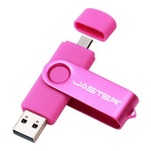 Load image into Gallery viewer, New usb 2.0 OTG USB Flash Drive 64gb 128gb High Speed Pen Drive 8gb 16gb 32gb Pendrive Micro USB Stick Flash Drive for Mobile/PC