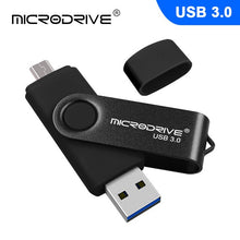 Load image into Gallery viewer, USB3.0 OTG micro usb flash drive 64GB 32GB 16GB usb stick portable USB 3.0 128GB flash drive USB pendrive Storage flash disk