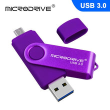 Load image into Gallery viewer, USB3.0 OTG micro usb flash drive 64GB 32GB 16GB usb stick portable USB 3.0 128GB flash drive USB pendrive Storage flash disk