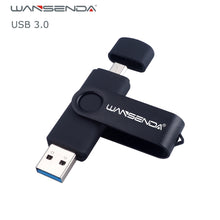 Load image into Gallery viewer, New Usb 3.0 Wansenda OTG USB flash drive for SmartPhone/Tablet/PC 8GB 16GB 32GB 64GB 128GB 256GB Pendrive High speed pen drive
