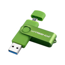 Load image into Gallery viewer, New Usb 3.0 Wansenda OTG USB flash drive for SmartPhone/Tablet/PC 8GB 16GB 32GB 64GB 128GB 256GB Pendrive High speed pen drive

