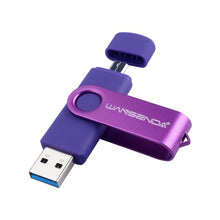 Load image into Gallery viewer, New Usb 3.0 Wansenda OTG USB flash drive for SmartPhone/Tablet/PC 8GB 16GB 32GB 64GB 128GB 256GB Pendrive High speed pen drive
