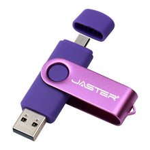 Load image into Gallery viewer, New usb 2.0 OTG USB Flash Drive 64gb 128gb High Speed Pen Drive 8gb 16gb 32gb Pendrive Micro USB Stick Flash Drive for Mobile/PC
