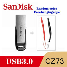 Load image into Gallery viewer, SanDisk  USB 3.0 Flash Drive Disk 128GB 64GB 32GB 16GB Pen Drive Tiny Pendrive Memory Stick Storage Device Flash drive Dropship
