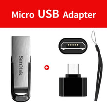 Load image into Gallery viewer, SanDisk  USB 3.0 Flash Drive Disk 128GB 64GB 32GB 16GB Pen Drive Tiny Pendrive Memory Stick Storage Device Flash drive Dropship
