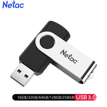 Load image into Gallery viewer, Netac Mental USB Flash Drive 16GB 32GB 64GB usb stick pen drive Pendrive USB 3.0 USB Flash Memory Stick usb key Black color

