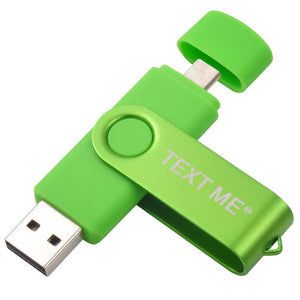 TEXT ME usb flash drives OTG pen drive  pendrive usb stick  4gb 8gb 16gb 32gb 64gb