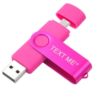 TEXT ME usb flash drives OTG pen drive  pendrive usb stick  4gb 8gb 16gb 32gb 64gb