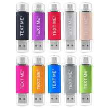 Load image into Gallery viewer, TEXT ME creative OTG usb 2.0 64GB USB flash drive pen drive 4GB 8GB 16GB 32GB memory Stick
