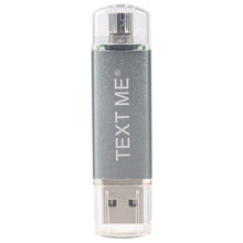 Load image into Gallery viewer, TEXT ME creative OTG usb 2.0 64GB USB flash drive pen drive 4GB 8GB 16GB 32GB memory Stick
