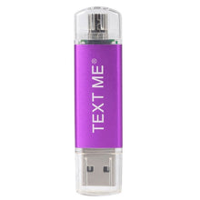 Load image into Gallery viewer, TEXT ME creative OTG usb 2.0 64GB USB flash drive pen drive 4GB 8GB 16GB 32GB memory Stick
