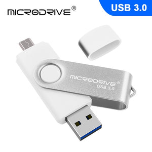 USB3.0 OTG micro usb flash drive 64GB 32GB 16GB usb stick portable USB 3.0 128GB flash drive USB pendrive Storage flash disk