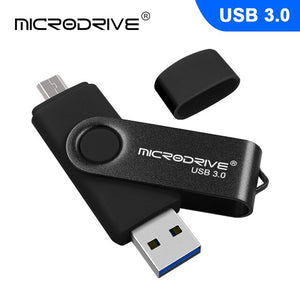 USB3.0 OTG micro usb flash drive 64GB 32GB 16GB usb stick portable USB 3.0 128GB flash drive USB pendrive Storage flash disk